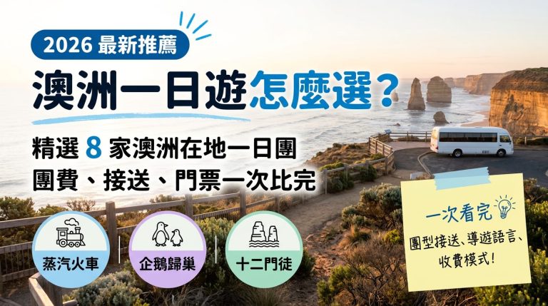 澳洲一日遊怎麼選？2026 精選 8 家在地一日團推薦