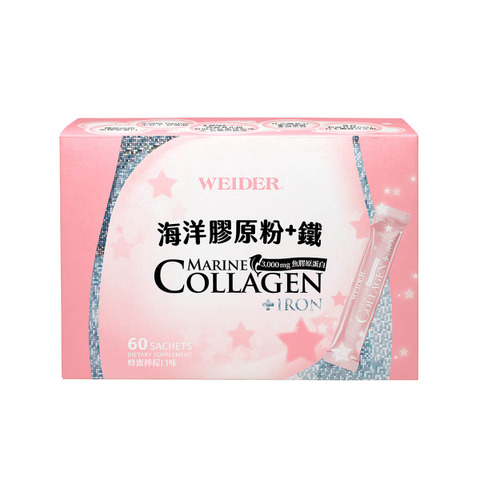 威德 海洋膠原粉+鐵 60 包